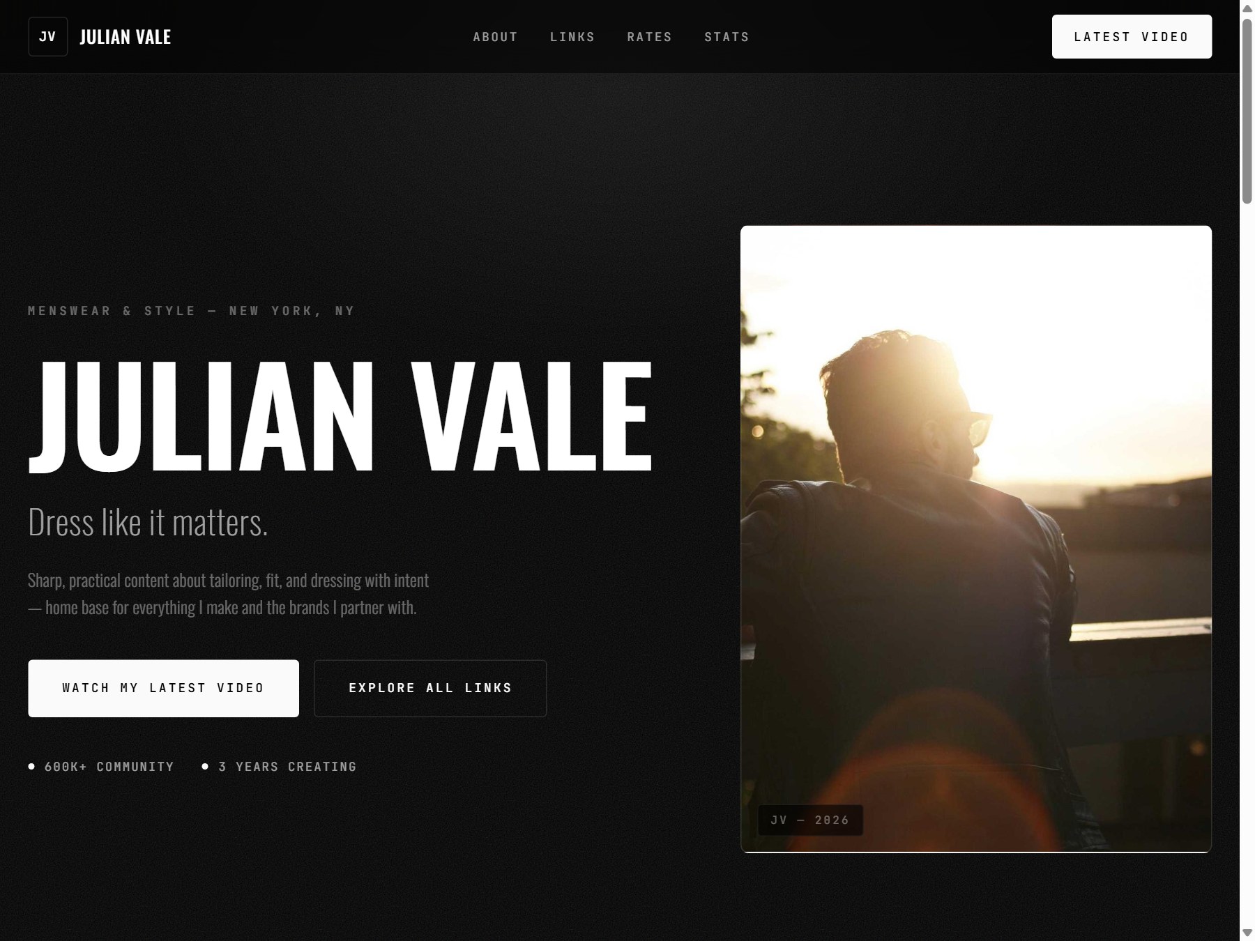 Luxury template preview